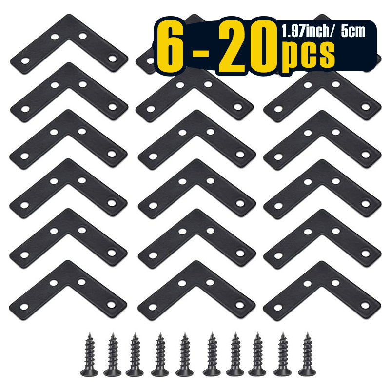 Shelf Bracket Pair - 6-20 قطعة، 50 مم (1.97 بوصة)
