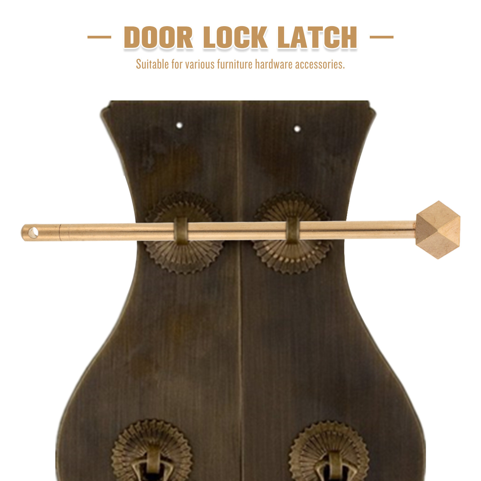مسمار قفل نحاسي تقليدي للأبواب - مراجعة Furniture Hardware Lock وسعره