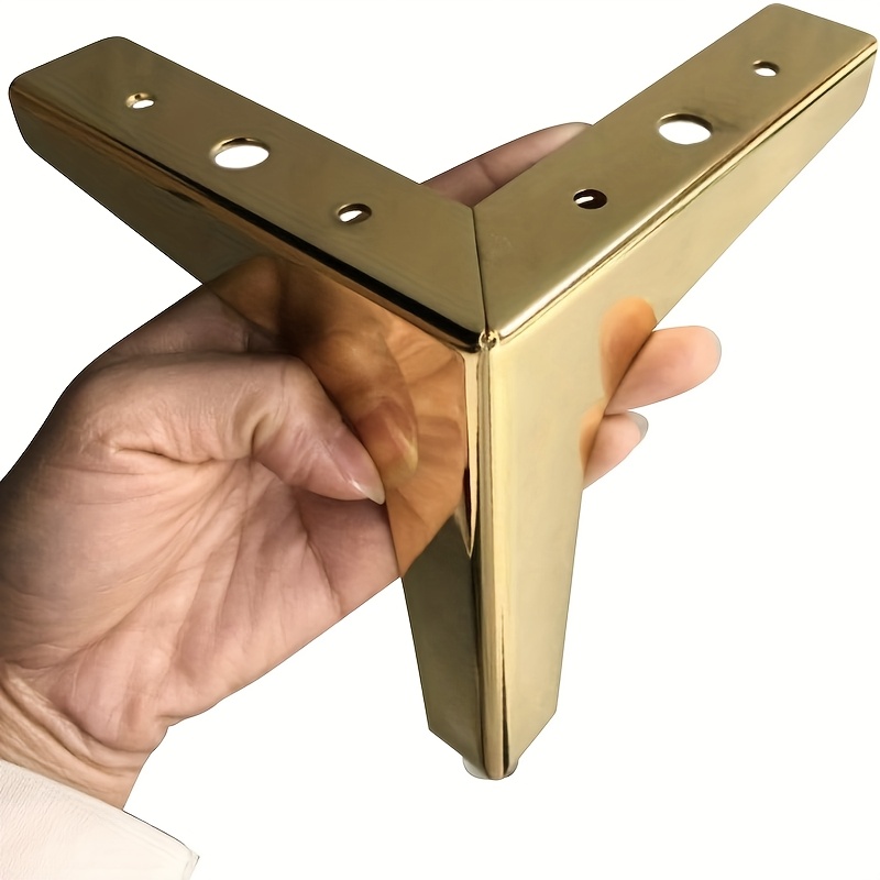 4 قطع أرجل معدنية للأثاث لرفع  - مراجعة Furniture Hardware Replacement وسعره