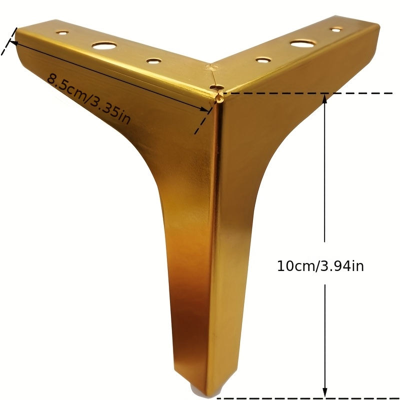 4 قطع أرجل معدنية للأثاث لرفع  - مراجعة Furniture Hardware Replacement وسعره